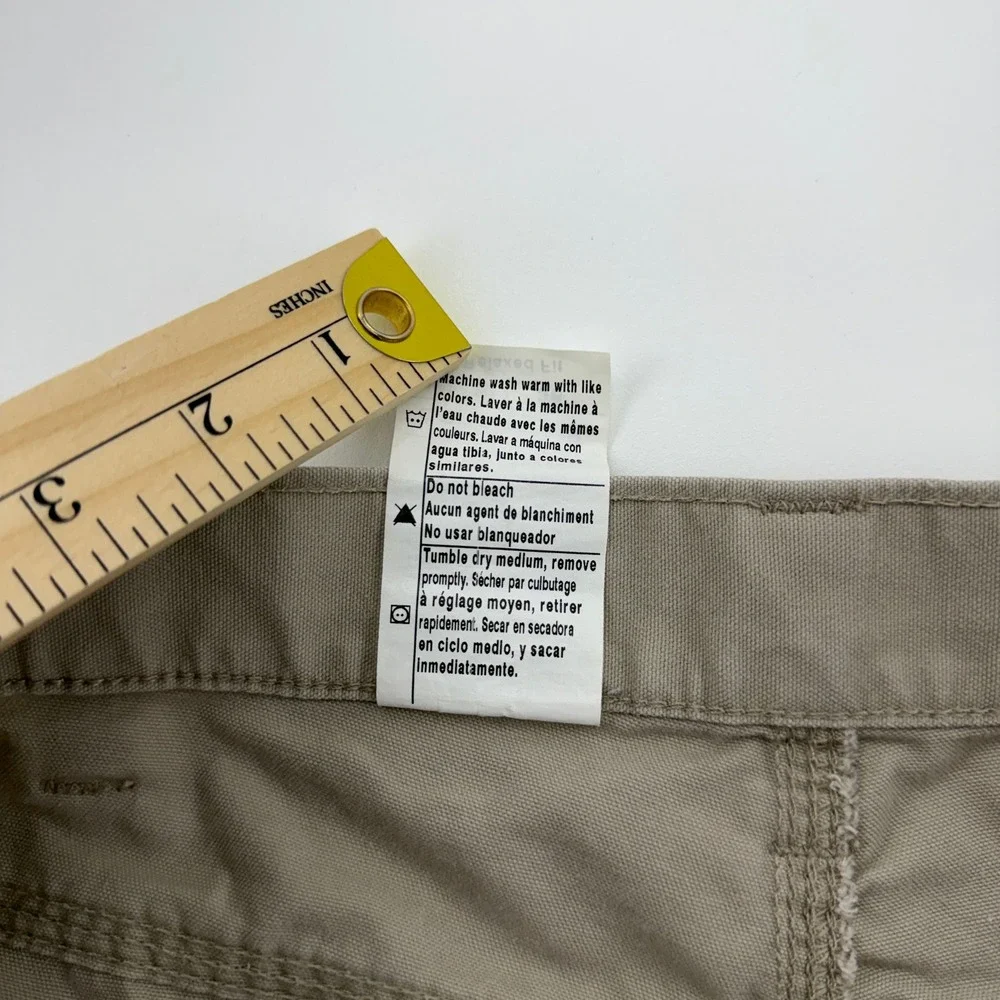 Carhartt Mens Relaxed Fit Cotton Canvas Cargo Work Shorts Tan Khaki 38